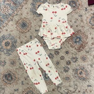 Cherry Print Baby Outfit- Carter’s 18 month - never worn